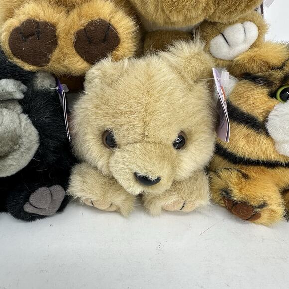 Puffkins Lot of 5 Plush Stuffed Swibco All Have Tags! Ape Dogs Tiger Bear - Picture 3 of 14